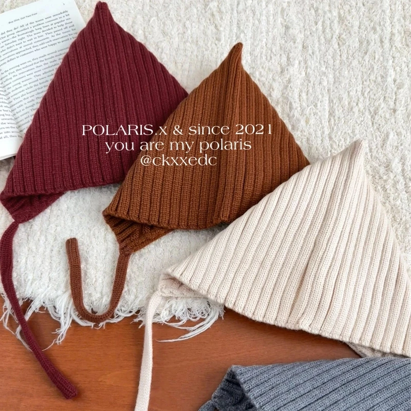 精灵帽 | 百搭男女宝小月龄秋冬棉线婴儿保暖飞行帽子洋气针织帽