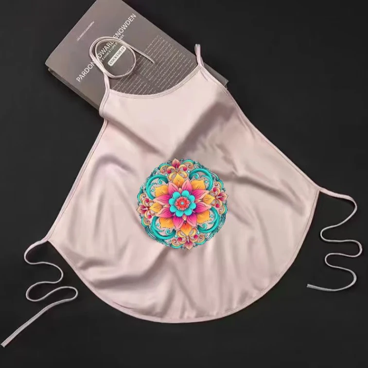 新款夏季百搭古风单层护肚吊带印花肚兜性感内衣背心睡衣复古风女