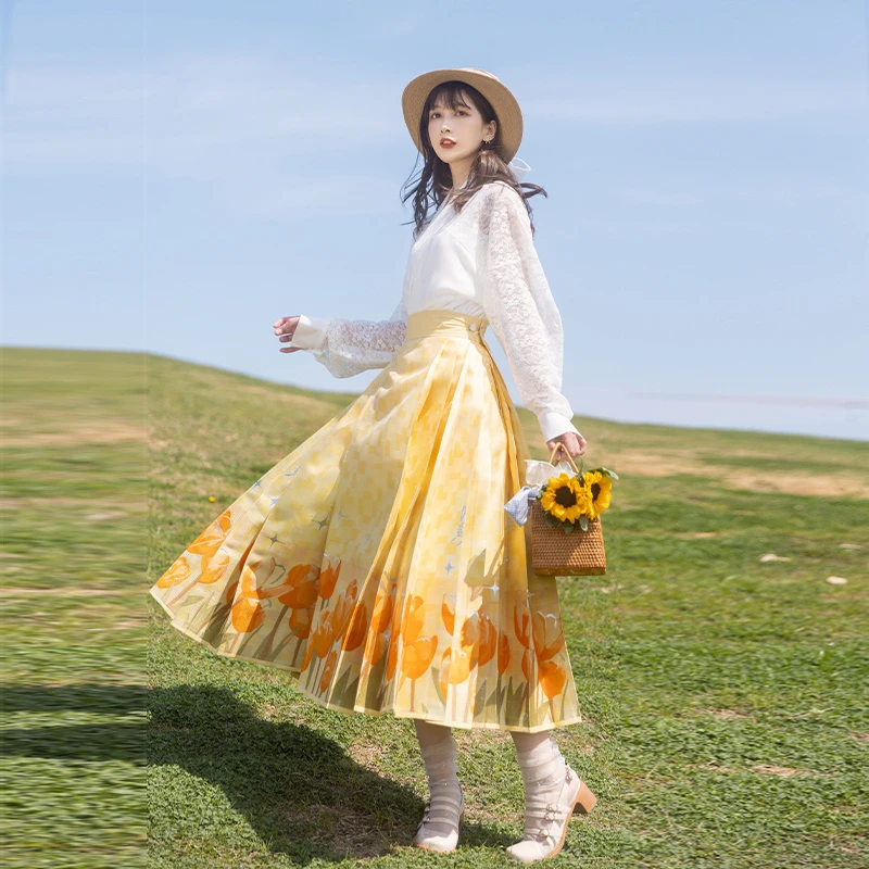池夏【双十一浮力】【郁金香芙】宋制短衫明制马面裙原创改良汉服女