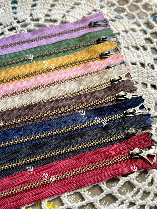 3 号25厘米郁金香头ykk铜齿金属拉链包包用九色可选