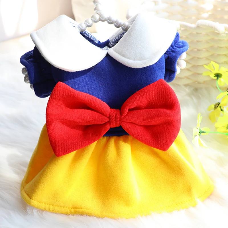 狗狗衣服春夏装猫咪衣服可爱裙子宠物小型犬泰迪比熊礼服白雪公主