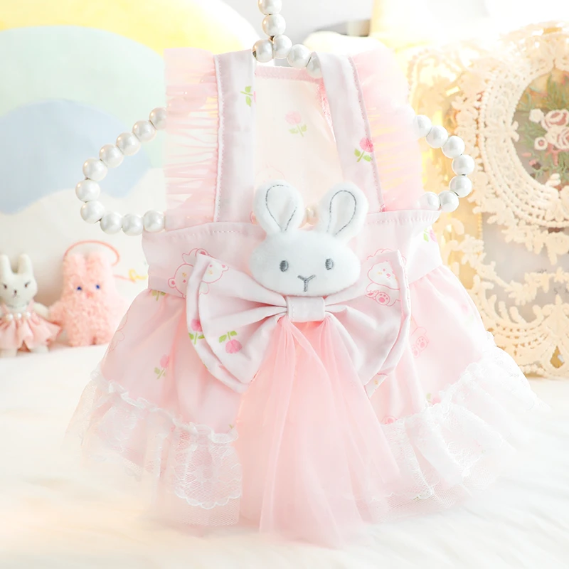 狗狗衣服春夏薄款猫咪公主裙甜兔吊带纱裙可爱小型犬泰迪宠物5729