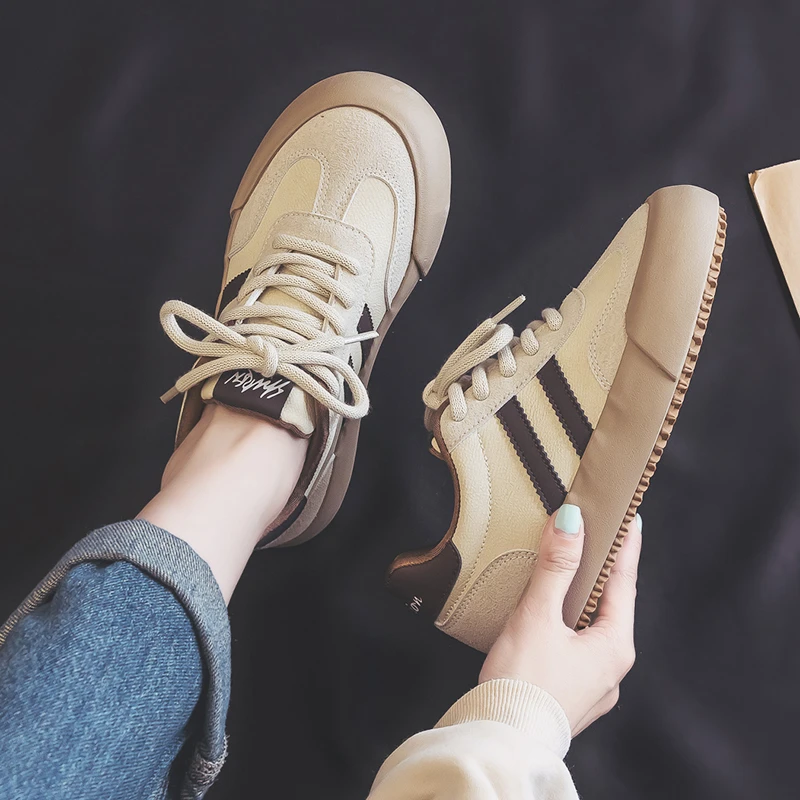 【YU】加绒与不加绒新款爆款春夏复古德训鞋2025年新款板鞋女厚底