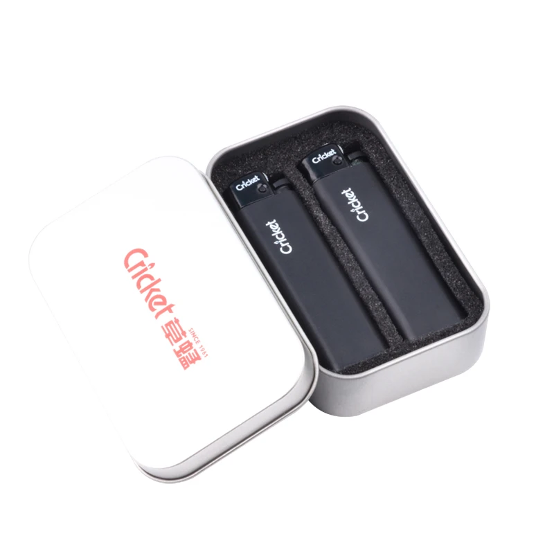 草蜢砂轮打火机定制印字个性潮明火家用防爆安全送男女礼盒装男士