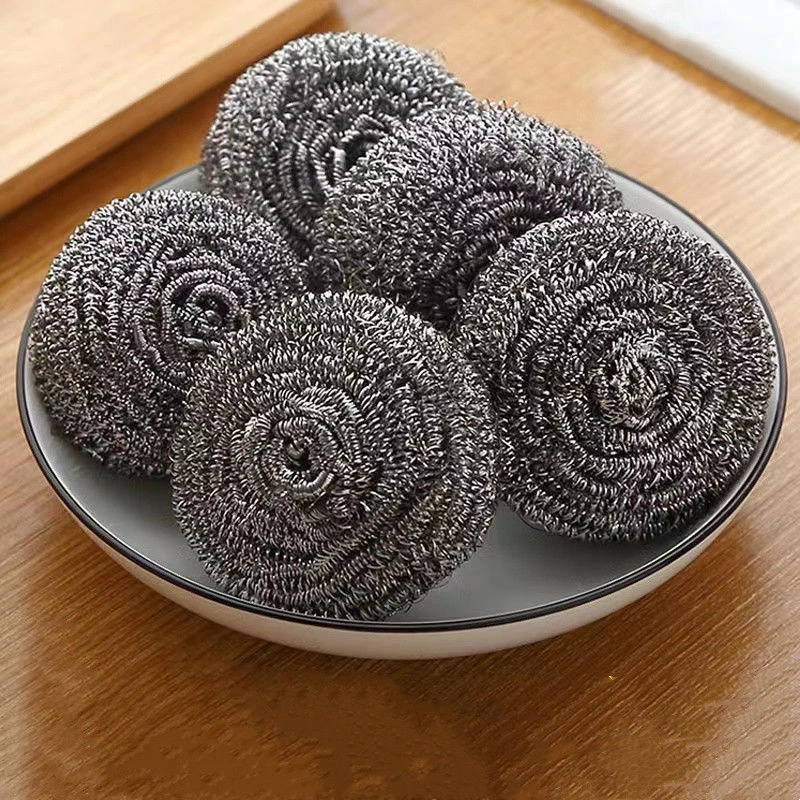 不锈钢清洁球钢丝球去污不沾油不生锈家用厨房洗碗刷锅大号钢丝球