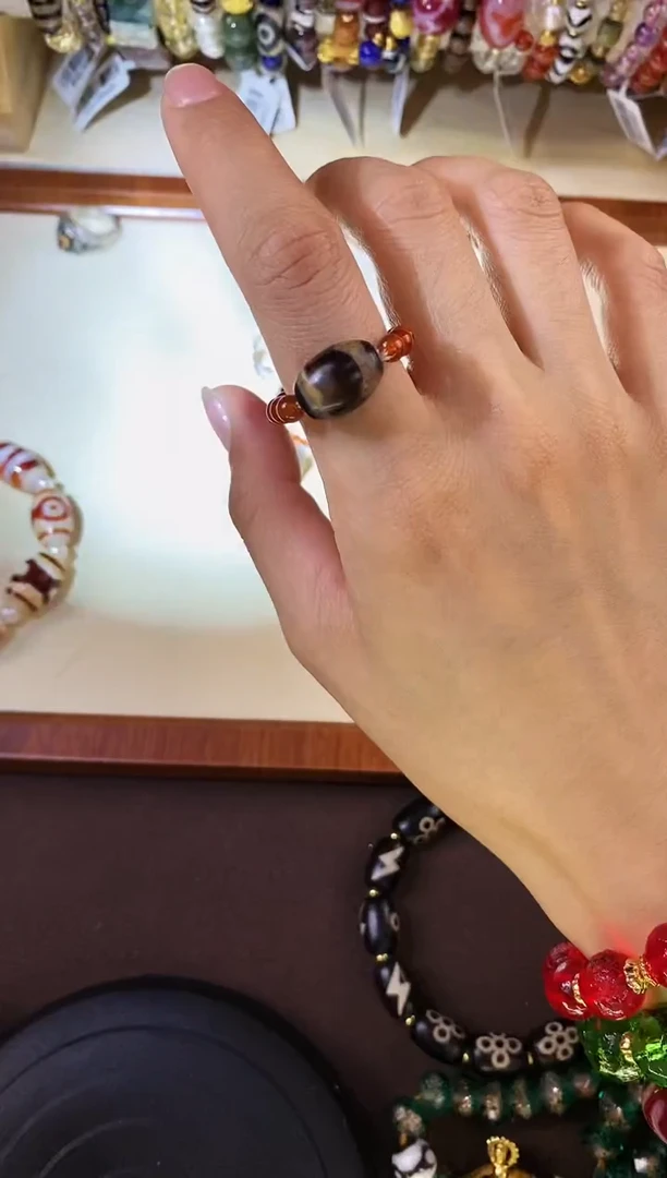 【闪购商品】玛瑙/玉髓戒指未镶嵌多样性-牙牙