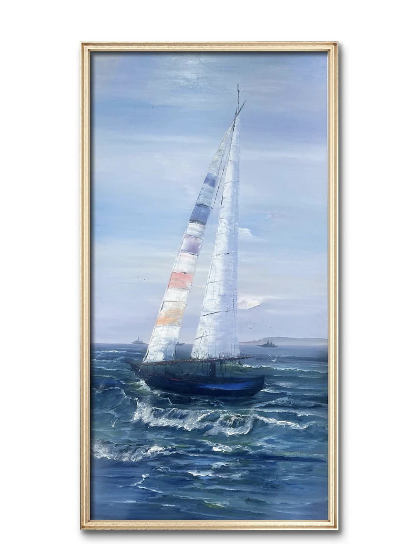 纯手工自己画办公室挂画原创作品现货尺寸70×150油画手绘