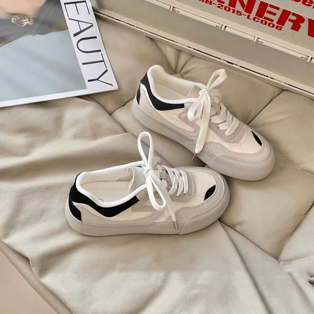 薇莎6554【厚底小白鞋】百搭ins运动休闲小众鞋