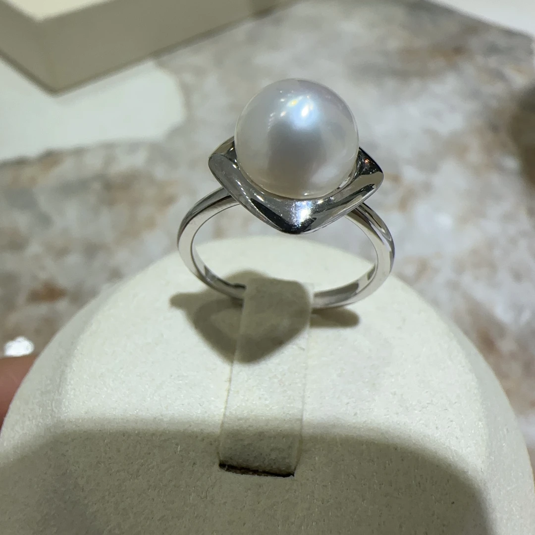天然珍珠 戒指S925银经典活口