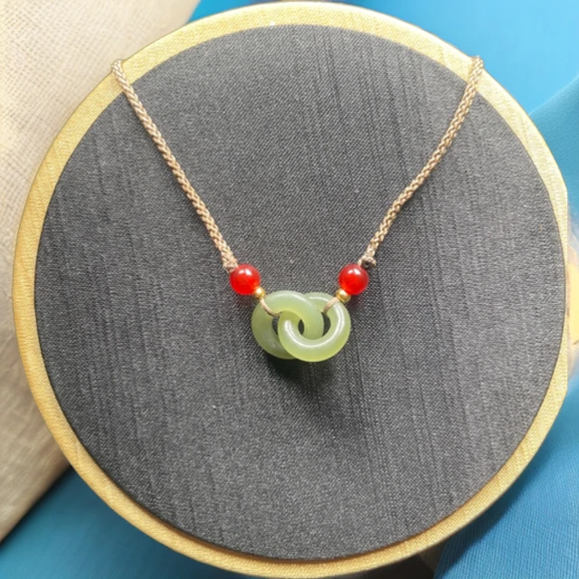 【中中中玉器珠宝】和田玉锁骨链世间美好与你环环相扣