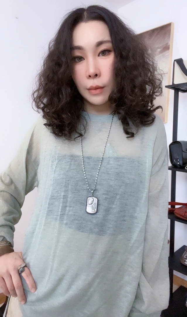 Fresco原创穿搭【春之韵】微透性感百搭双叉打底衫 220914001