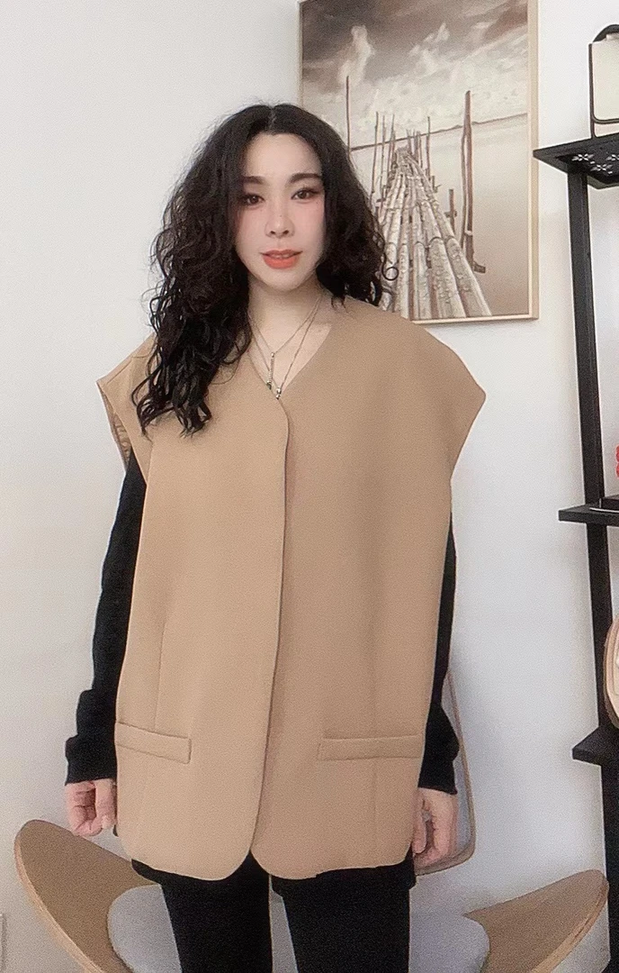 【Fresco原创穿搭】逆龄俏皮显瘦必备焦糖杏马甲套装