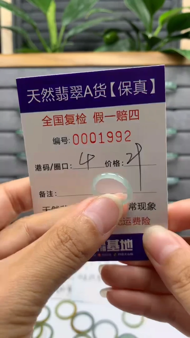 【闪购商品】翡翠戒指未镶嵌天然翡翠1992