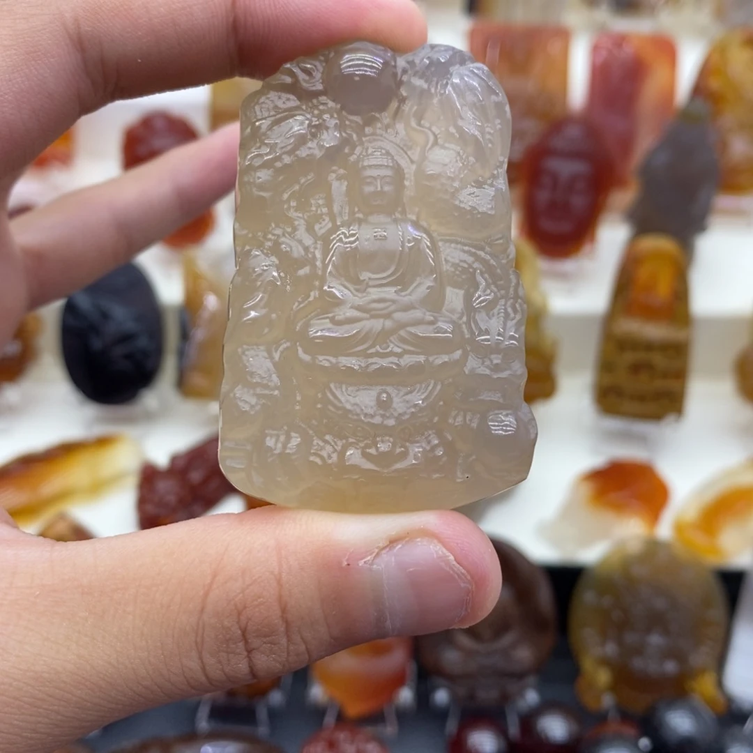 玛瑙/玉髓吊坠(赠链)未镶嵌风*吊坠
