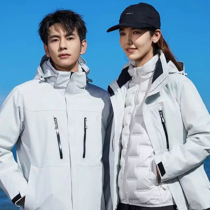 ANYWEAR 安尼威尔 | 秋冬高端户外三合一男女加绒可拆卸冲锋衣