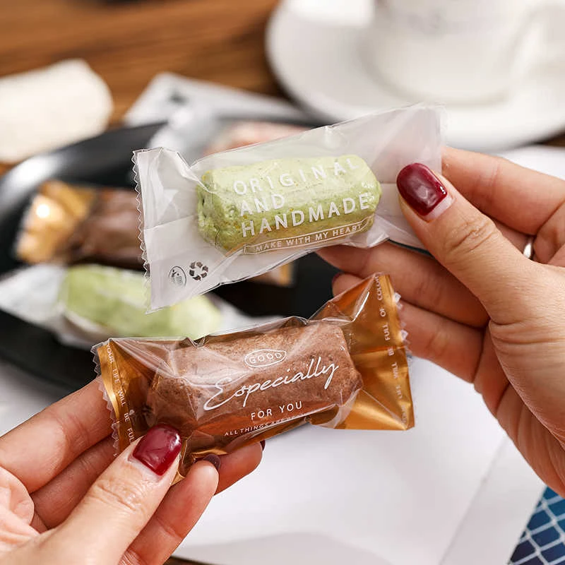 奶酥包装袋网红奶糕机封袋子透明机封袋牛轧糖饼干雪花酥烘焙糖果