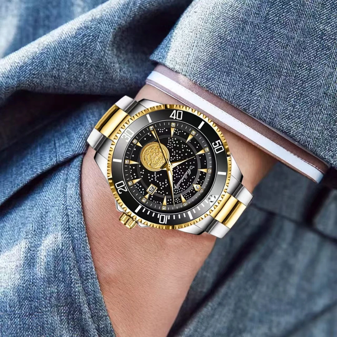 米勒 苏蒂 星空含金经典男士间金钢带男腕表m8286