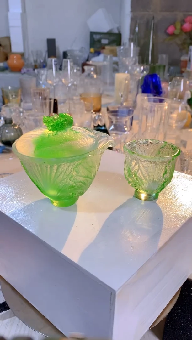 【闪购商品】百财白菜抓壶加杯子1个  2个一组