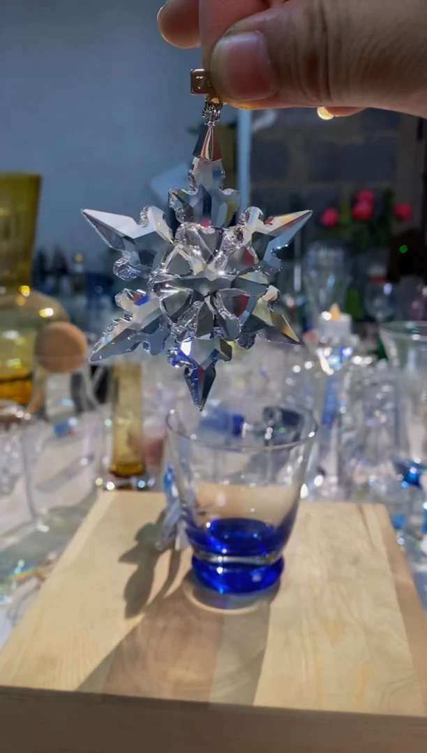 【闪购商品】透明雪花挂件2024