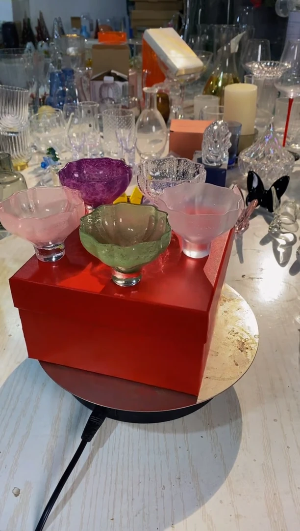 【闪购商品】紫色荷花茶盏