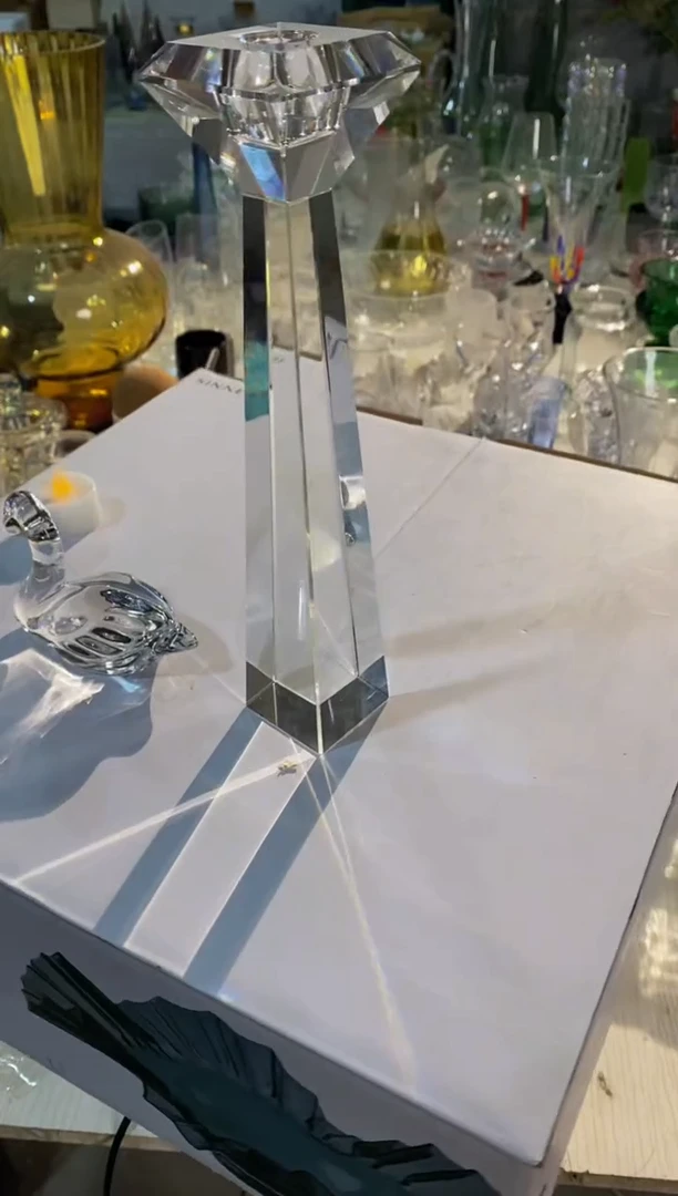 【闪购商品】水晶钻石头烛台