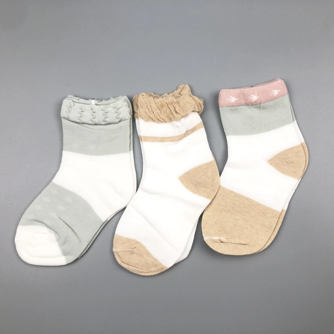 婴幼儿精梳棉宝宝袜袜子春秋春夏透气薄款日系吸汗秋冬