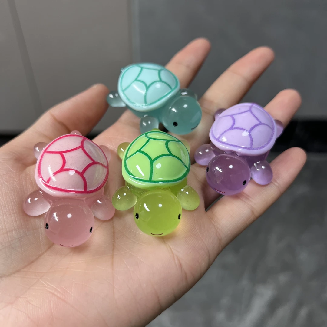 【回家自拆】树脂可爱微景观夜光乌龟创意手工diy饰品玩具摆件装饰