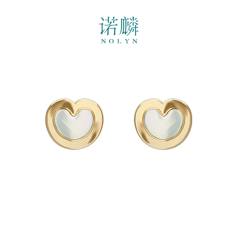 Nolyn/诺麟 非金属合成锆石耳饰 踏麟趾金轻奢设计款高级小众新款