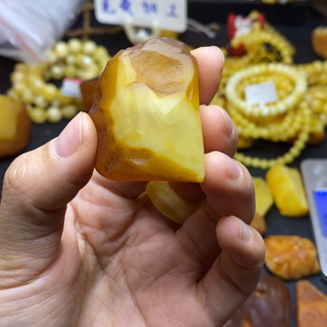 【闪购商品】定制琥珀未镶嵌挥**别胖