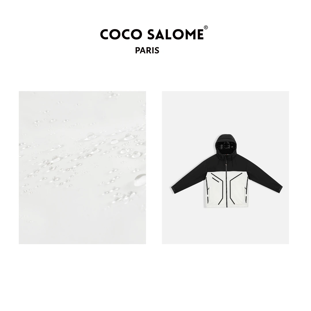 彬彬&SALOME【冲锋陷阵】90%白鸭绒秋冬男女同款羽绒三防冲锋衣外套