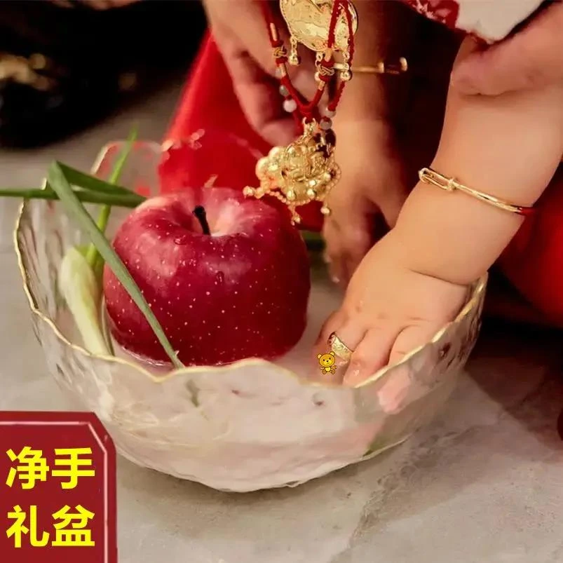 净手礼盆宝宝周岁净手盆仪式小盆洗手抓周一周岁婴儿洗脸盆仪式