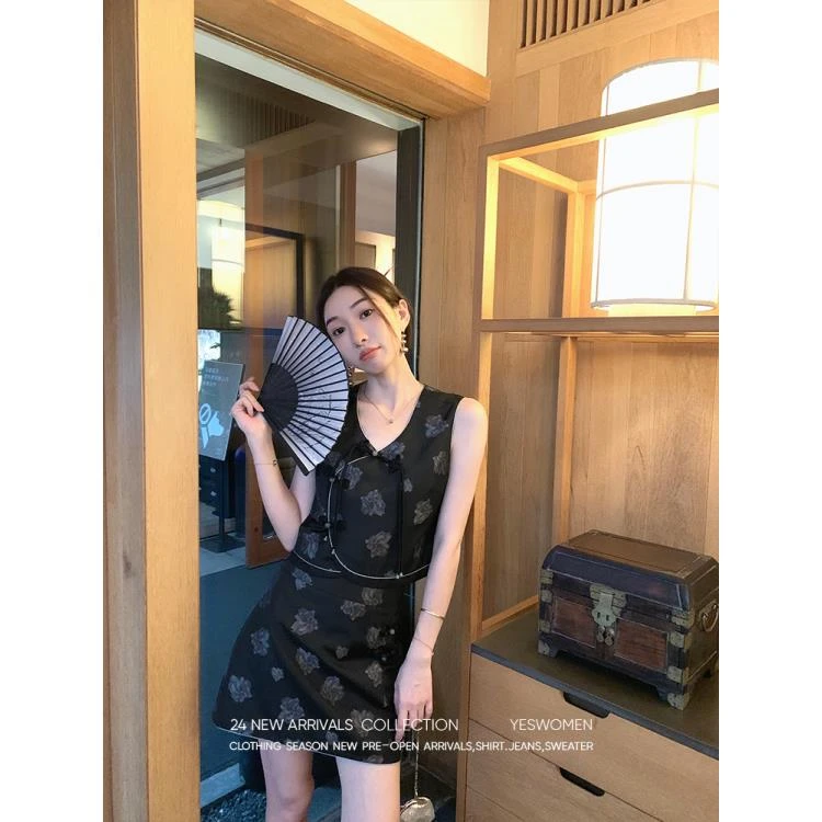 YESWOMEN夏夜梦令新中式套装清冷&暗黑兼具XY6144A3762