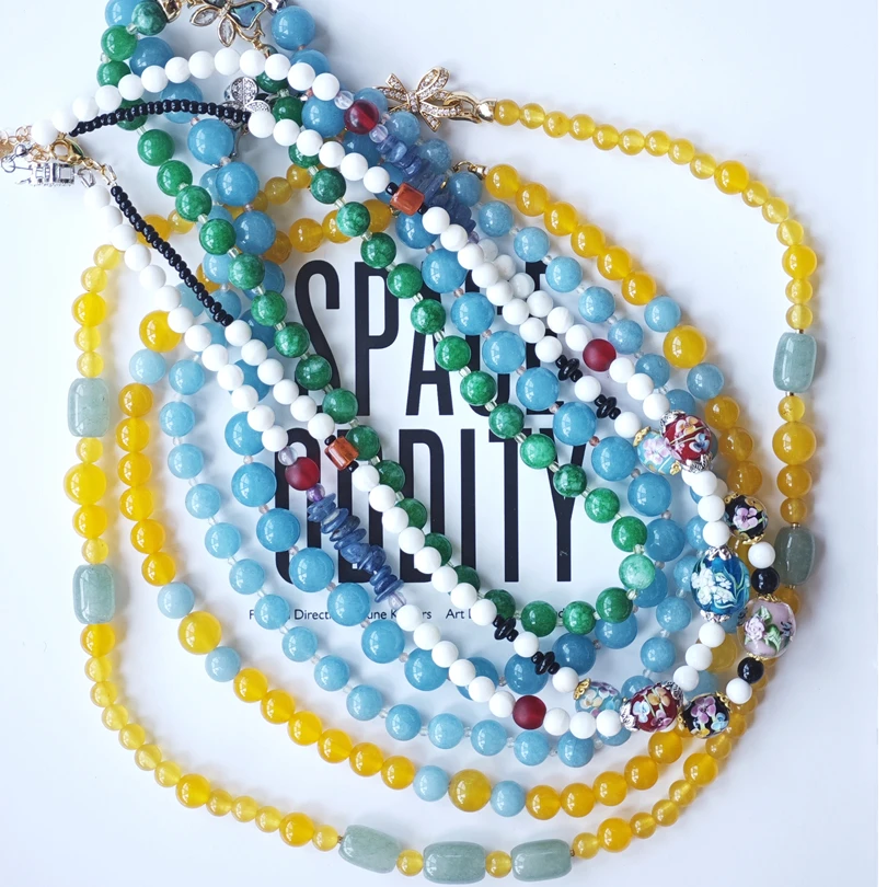 铜合金琉璃项链 【姐姐手作】夏季小米珠系列项链【1123】