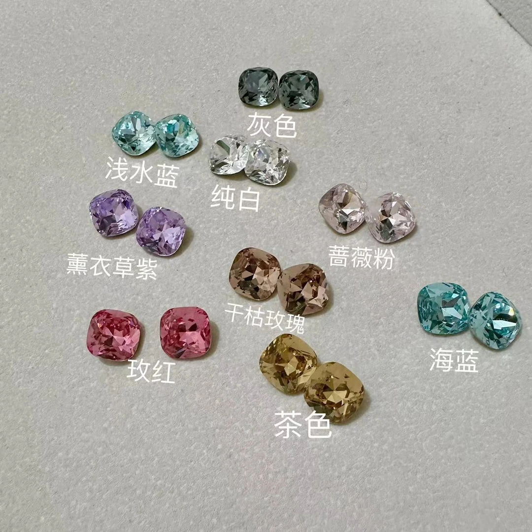 精品仿施 肥方10*10 尖底钻超闪多切面高品质爆闪 美甲DIY饰品钻