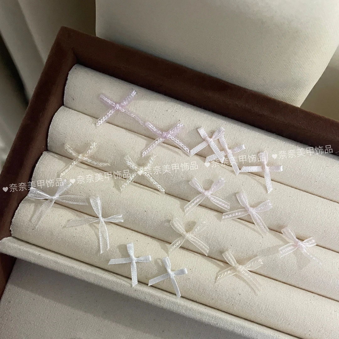 美甲饰品 小红书爆款少女心粉色小号丝带蝴蝶结DIY手工美甲装饰