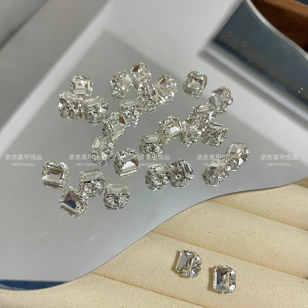 新款*精品［冰糖钻球］K9奢华手工成品堆钻仿华爆闪冰糖美甲饰品钻