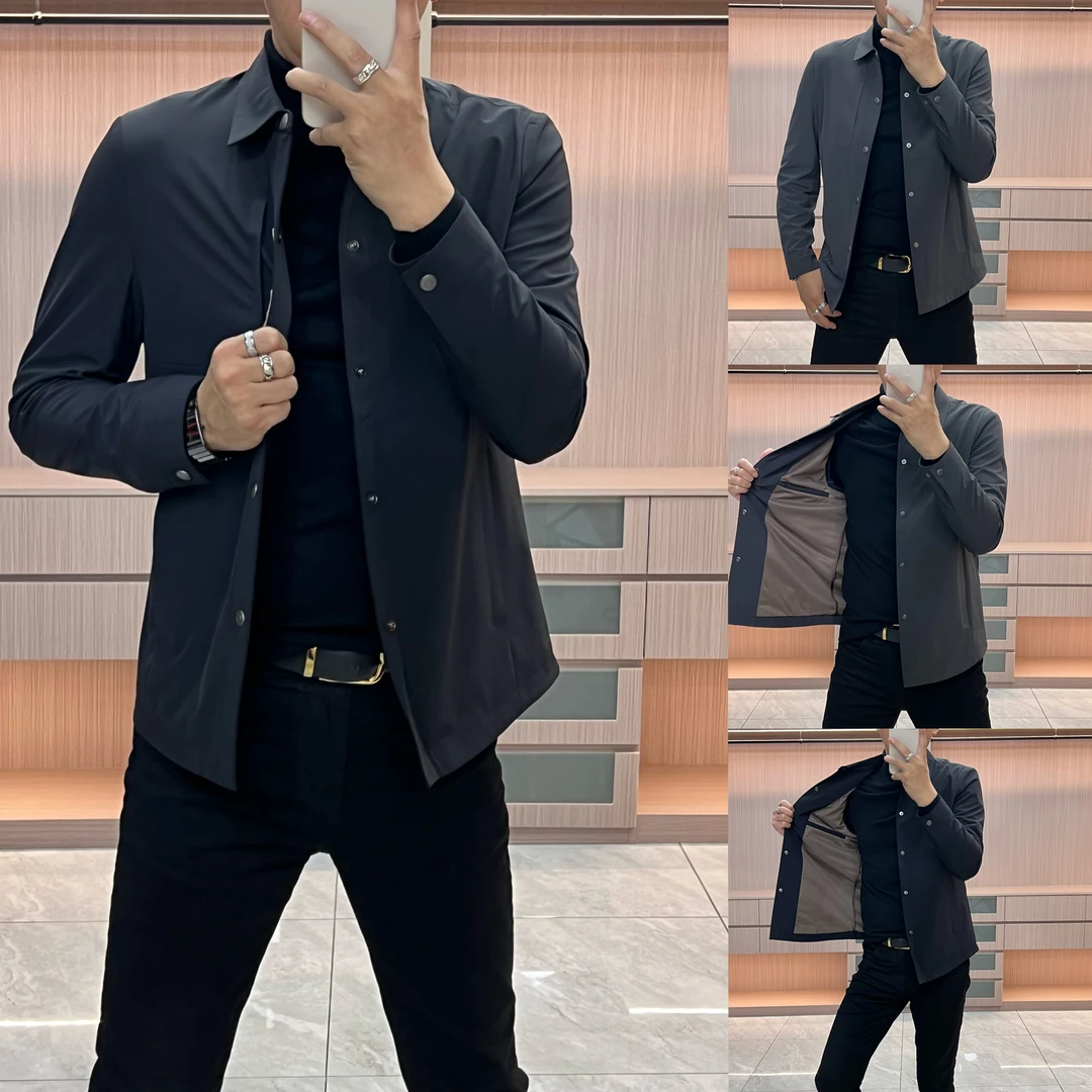 今晨优品-男士秋季新品净版休闲夹克外套经典百搭舒适商务26229