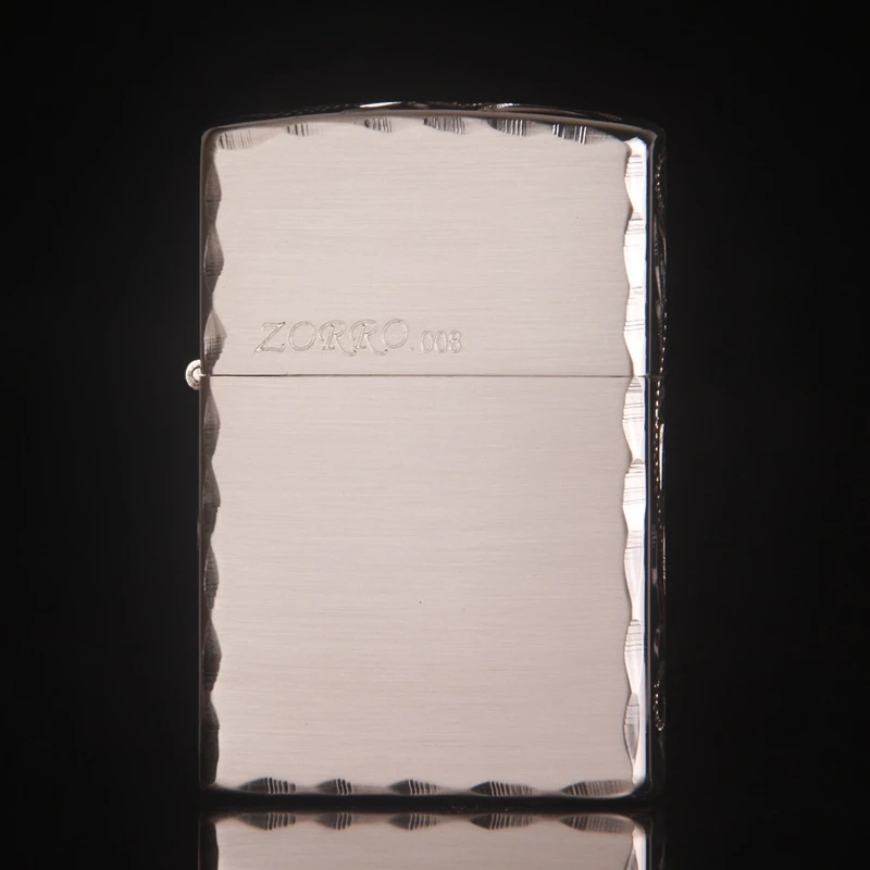 ZORRO佐罗原装正品Z8265D Z008银雕花高端松木盒精品纯铜煤油打火