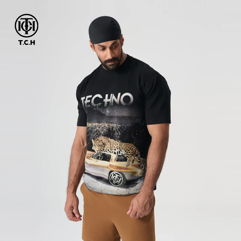 石景山TCH/2025春季新款烫钻时尚百搭短袖T恤经典系列T72B106156