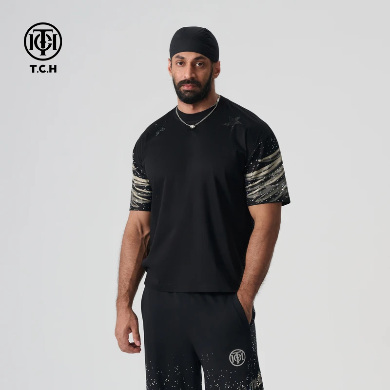 TCH服饰店播-/2025春夏新款圆领短袖T恤男女同款T72B106145
