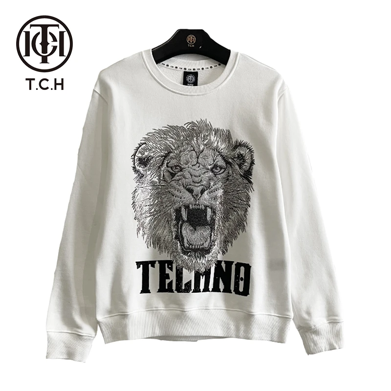 上海久光-TCH咆哮狮子烫钻卫衣T21311C6016