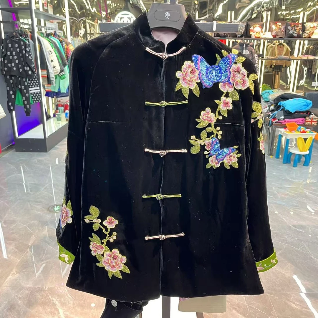 TCH服饰店播-潮牌时尚水荷绣花新中式T72C276057