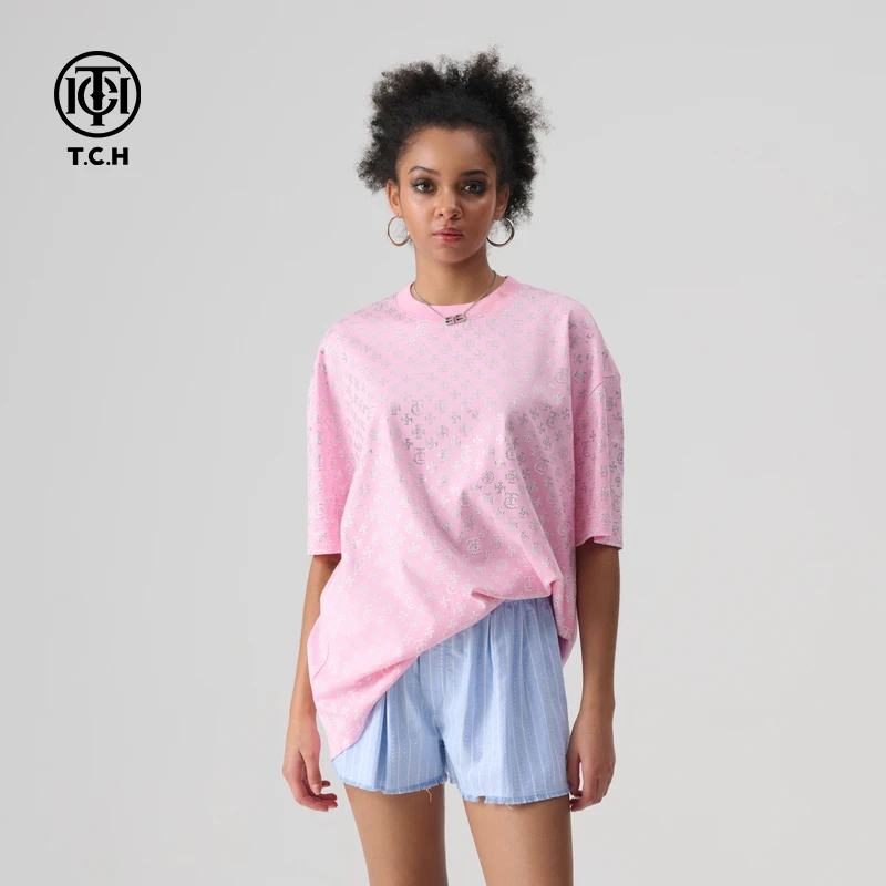 TCH-2025夏季潮流短袖T恤上衣男女同款T72B106220