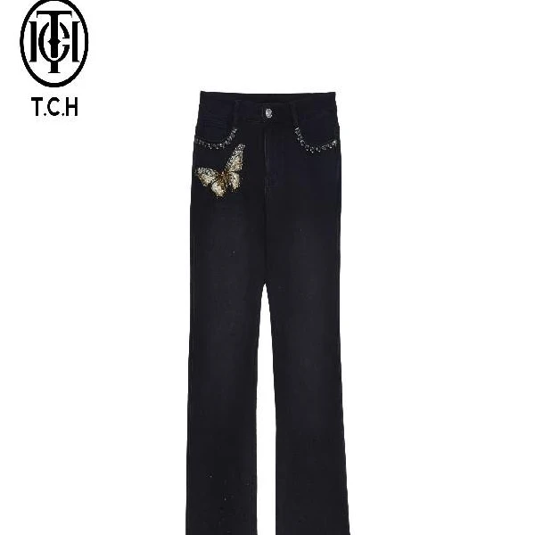 重庆-潮牌时尚流行蝴蝶牛仔裤女T72C208042