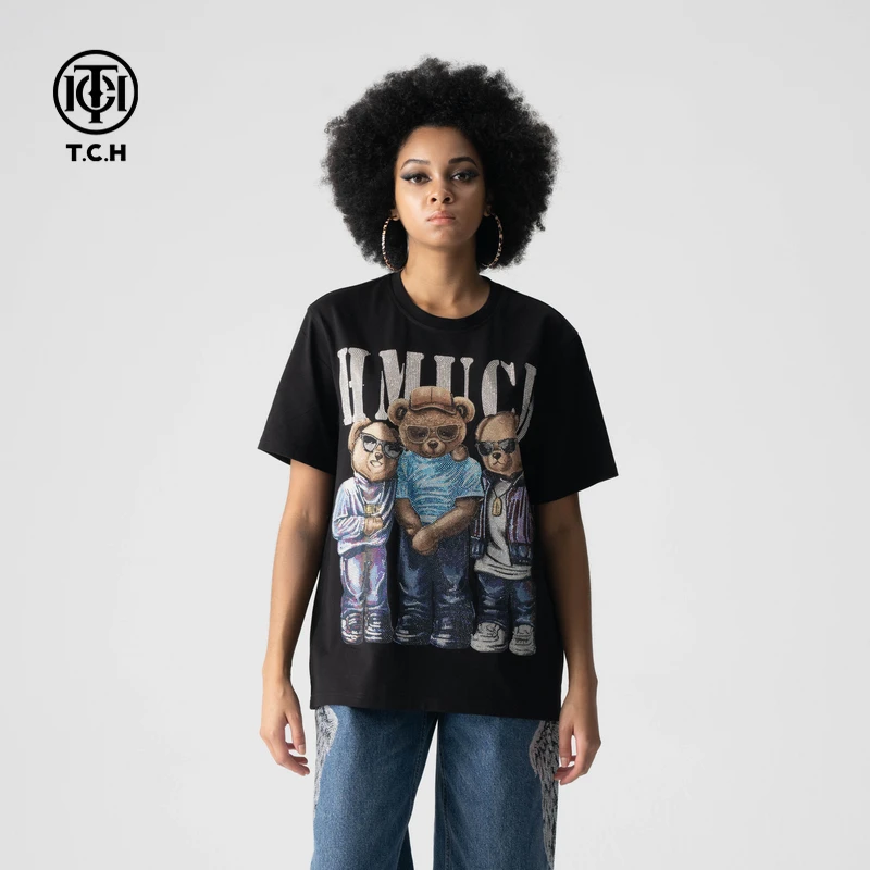 石景山TCH轻奢2025夏季新款T恤上衣男女同款T72B106071