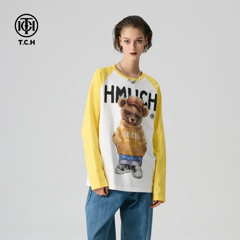 石家庄长安万达-T.C.H/长袖T恤时尚拼接经典系列T72A086017