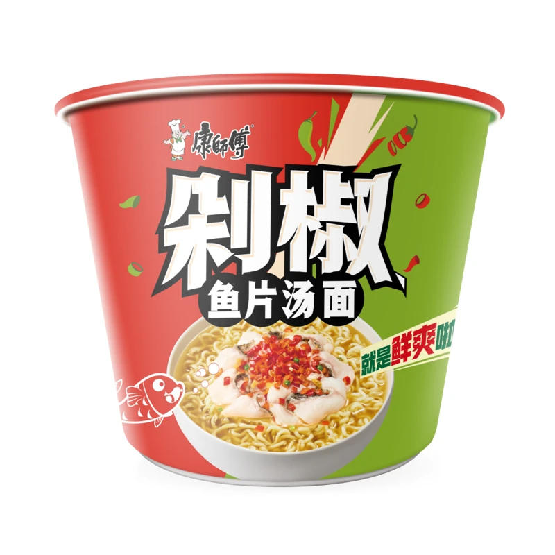 康师傅经典剁椒鱼片汤面 110g/杯