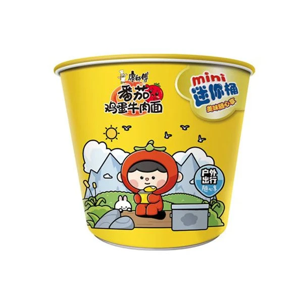 康师傅番茄鸡蛋牛肉面迷你桶70g/桶