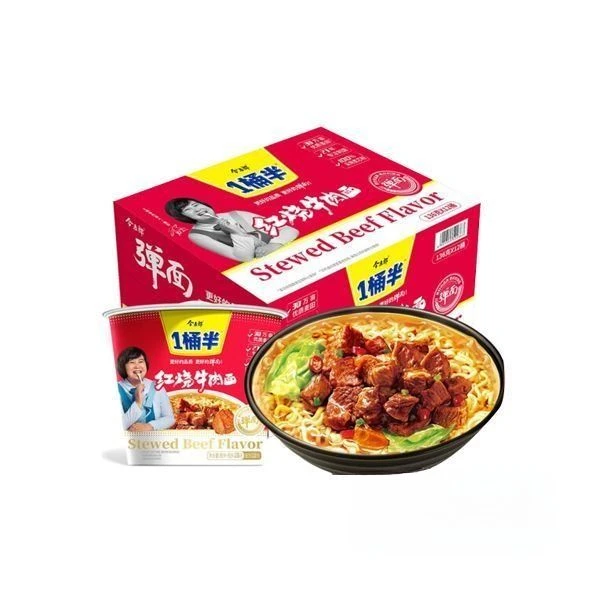 今麦郎方便面 一桶半红烧牛肉面 136g*12桶/箱