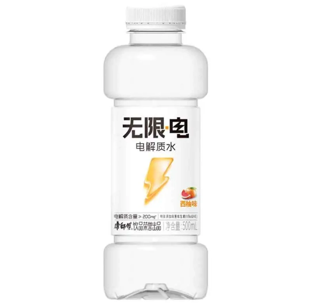 康师傅无限电电解质水西柚味 500ml/瓶